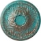 Ekena Millwork Tristan Ceiling Medallion (Fits Canopies up to 6 1/4"), 32 3/8"OD x 3 1/2"P, Copper Green Patina CM32TNCGS - alternate 1